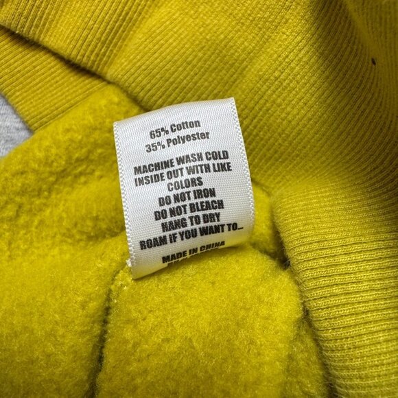 Pleasures Film Hoody P21F023 Yellow Men's Size Medium un film de pleasures - Picture 11 of 13